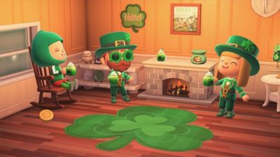 Un repaso en vídeo a la obtención de todos los objetos trébol de San Patricio en Animal Crossing: New Horizons