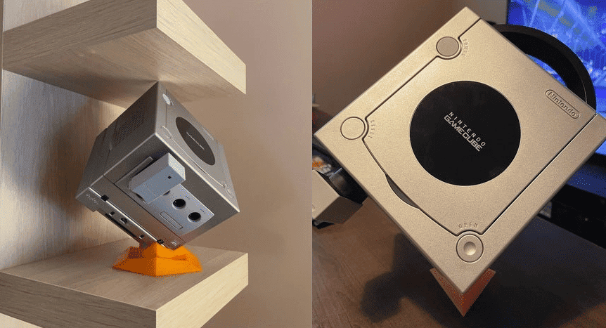 Soporte creado con impresión en 3D nos permite colocar nuestra GameCube de una forma original