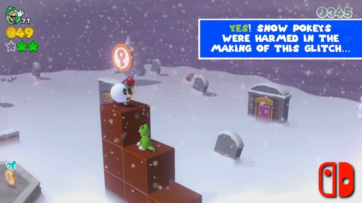 Ponen a prueba estos 12 glitches de la versión de Wii U en Super Mario 3D World + Bowser’s Fury