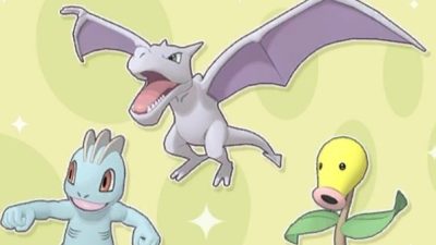 Evento de Huevos de tipo Lucha, Planta y Roca y arte promocional de Maya y Serena con motivo del evento de San Valentín en Pokémon Masters EX