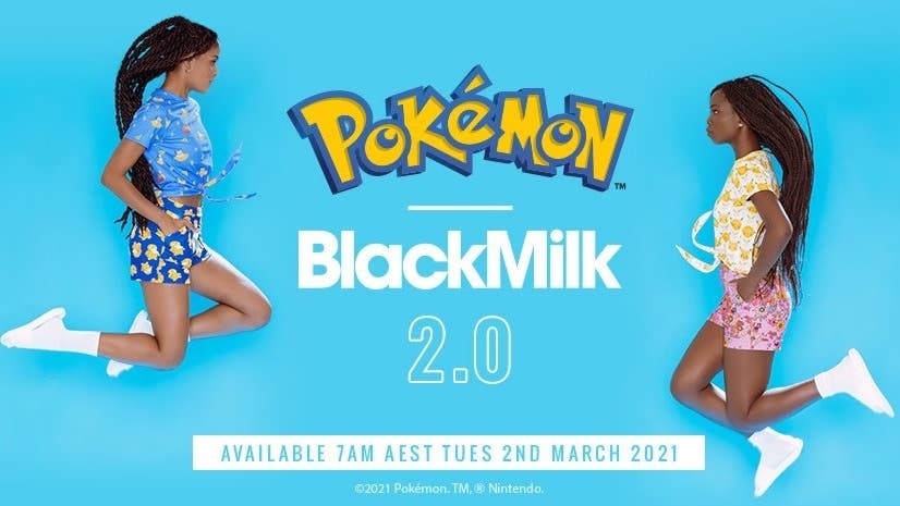 La segunda colección de ropa de BlackMilk en colaboración con Pokémon saldrá a la venta el 2 de marzo