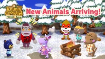 Poncho, Bunga, Brisa, Simón, Chocolat y Eli llegan a Animal Crossing: Pocket Camp