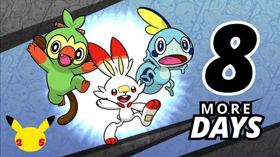 Grookey, Scorbunny y Sobble protagonizan esta cuenta atrás para el Pokémon Day