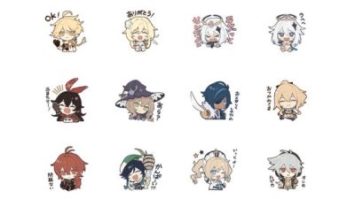 LINE recibe nuevos stickers de Genshin Impact
