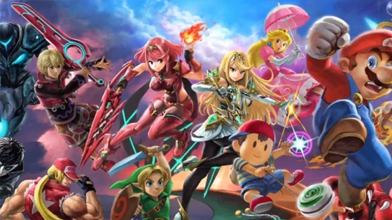 Pyra y Mythra han sido añadidas al mural de Super Smash Bros. Ultimate