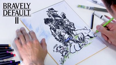 No te pierdas este dibujado a cámara rápida de Bravely Default II a manos de Naoki Ikushima