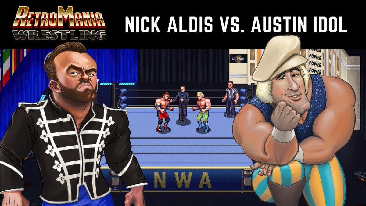 Nick Aldis y Austin Idol se enfrentan en este gameplay de RetroMania Wrestling