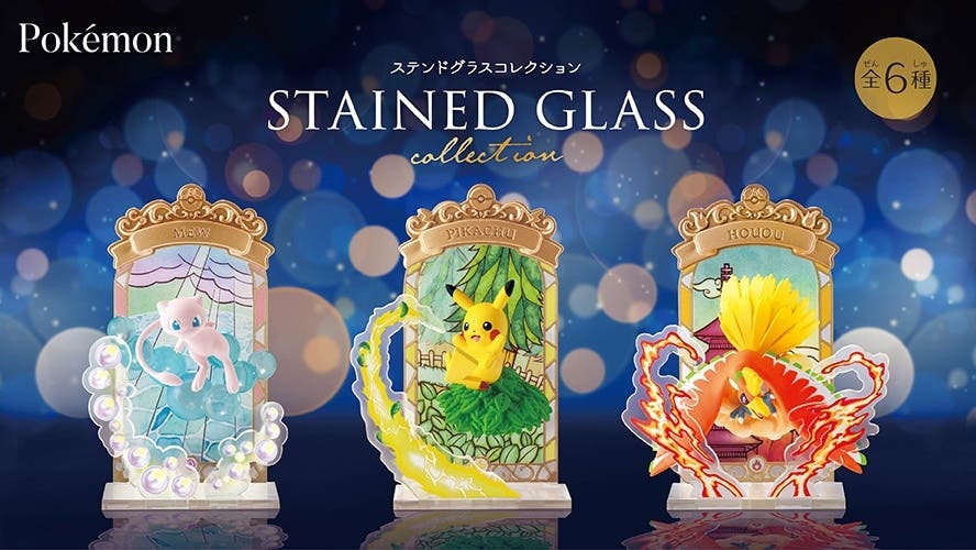 Re-Ment anuncia estos vitrales de Pokémon que llegan hoy a Japón