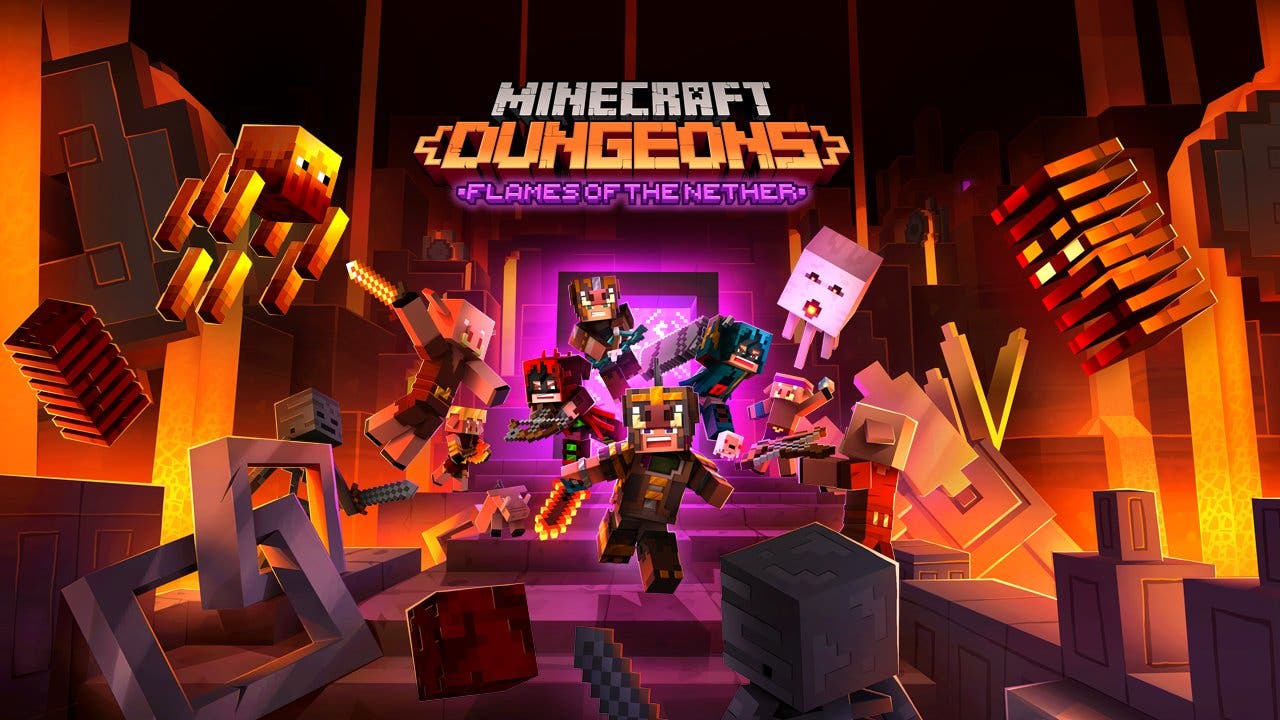 Minecraft Dungeons detalla el DLC Flames of the Nether y su próxima actualización gratuita