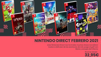 Ya disponibles las reservas de numerosos juegos del Nintendo Direct de ayer en formato físico