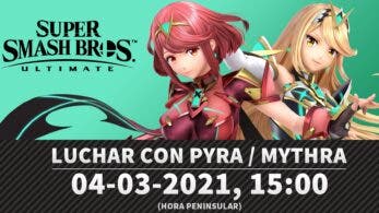 Anunciada la presentación de Pyra y Mythra en Super Smash Bros. Ultimate: horarios, duración y más