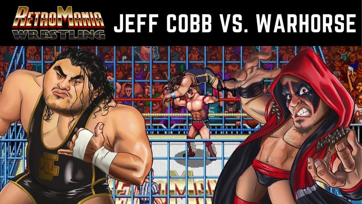 RetroMania Wrestling nos muestra un gameplay del combate entre Jeff Cobb y Warehorse