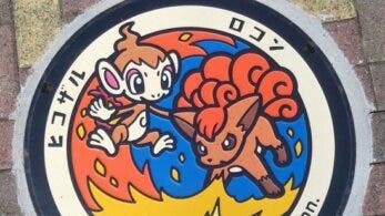 Así lucen las tapas de alcantarilla de los Pokémon Vulpix y Chimchar en Kaminokuni, de Slowpoke en Mannō y varias de Chansey en la prefectura de Fukushima
