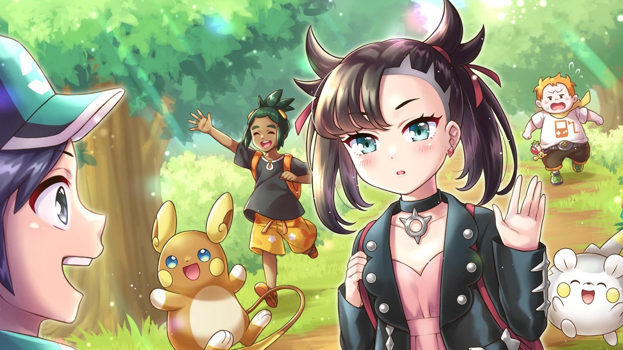 No te pierdas este nuevo arte promocional de Pokémon Masters EX con Roxy y Morpeko