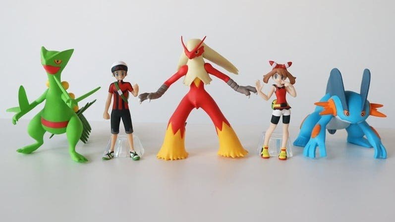 Se comparten nuevas imágenes de las figuras de Hoenn de la colección Pokémon Scale World