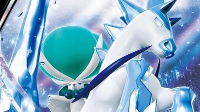 Se comparten imágenes de Calyrex de la colección Jumbo Pack Set Silver Lance & Jet-Black Poltergeist del JCC Pokémon