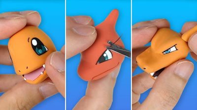 Vídeo nos muestra la creación de Charmander y su línea evolutiva Pokémon con arcilla
