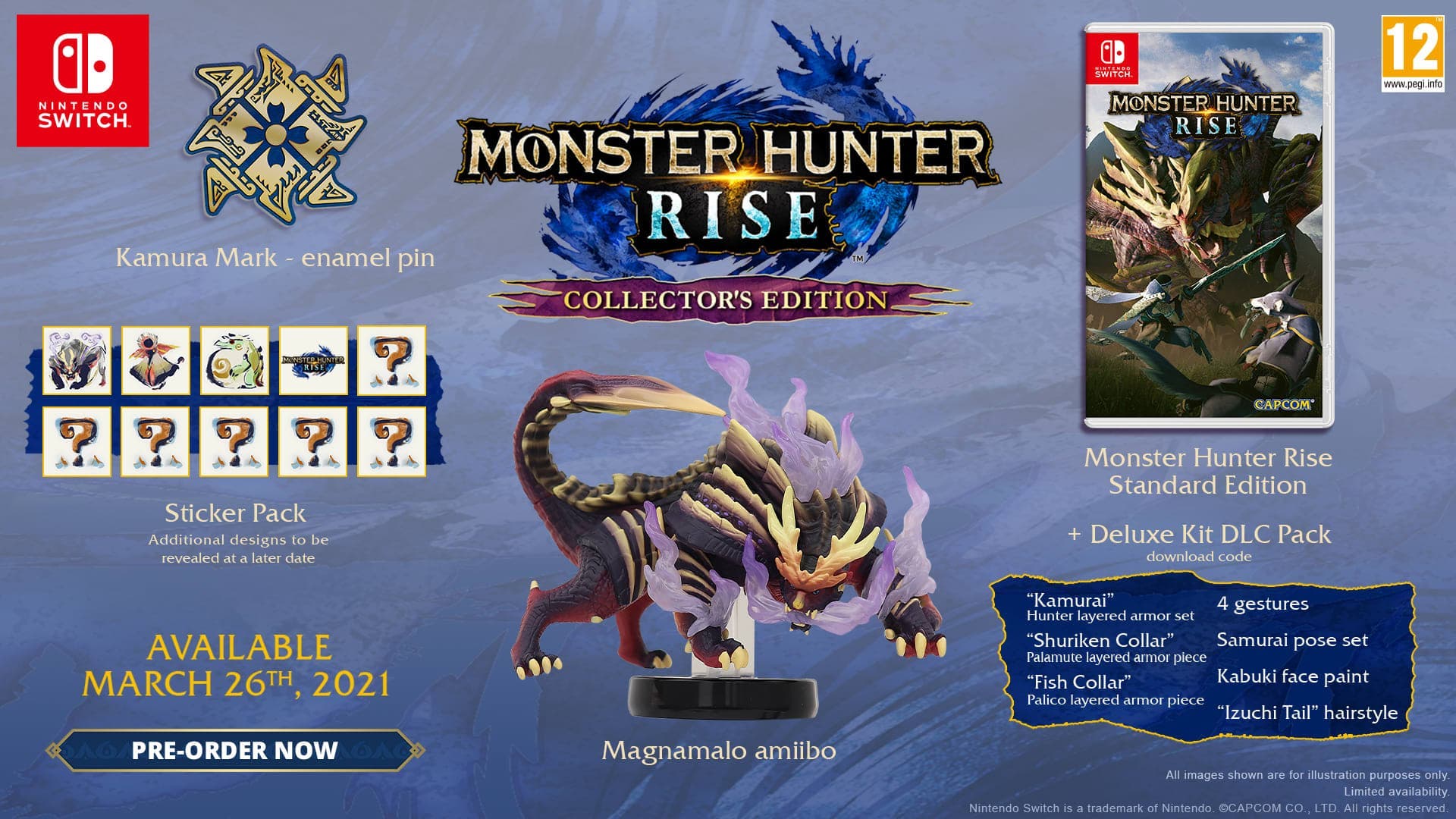 Nintendo comparte un unboxing de la edición de coleccionista de Monster Hunter Rise