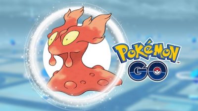 Jugador de Pokémon GO muestra una molesta e inusual situación en esta captura de un Slugma variocolor