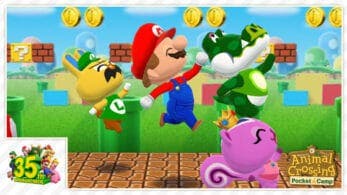 Animal Crossing: Pocket Camp celebra también el 35° aniversario de Super Mario