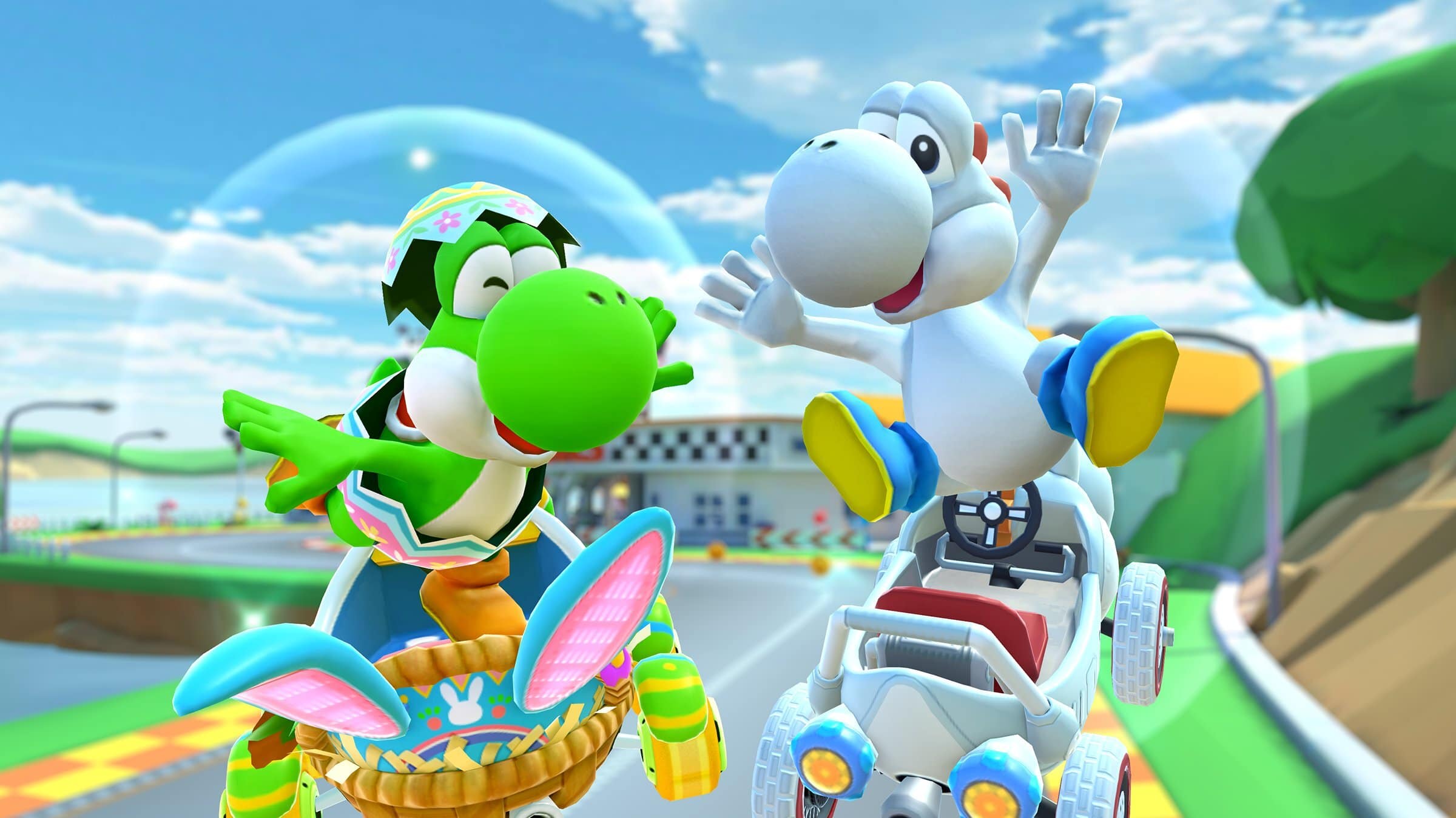 Ya está disponible la temporada de Yoshi en Mario Kart Tour, con nuevas variantes de color de Yoshi y Birdo