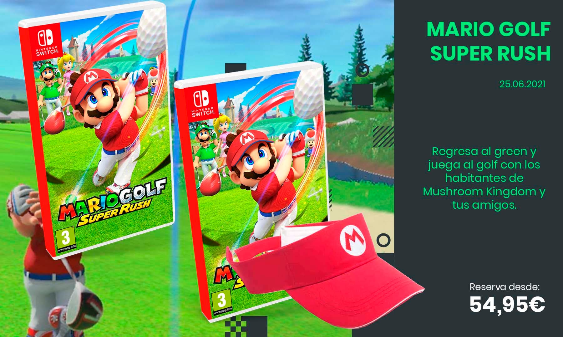 Vuelve al green con Mario Golf: Super Rush: reserva ya disponible