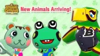 Menta, Croaldo y Aquilino llegan como nuevos campistas a Animal Crossing: Pocket Camp