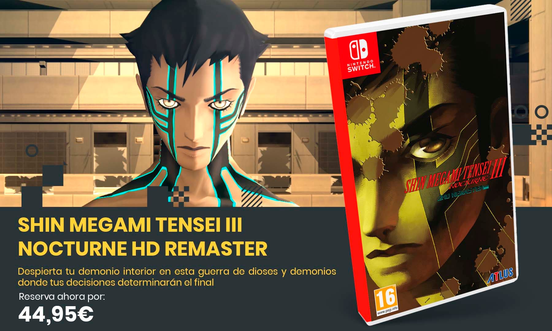 Ya puedes reservar la versión física de Shin Megami Tensei III Nocturne HD Remaster para Nintendo Switch
