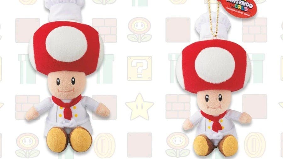 Ya puedes hacerte con los peluches de Toad chef de Super Nintendo World con envío internacional