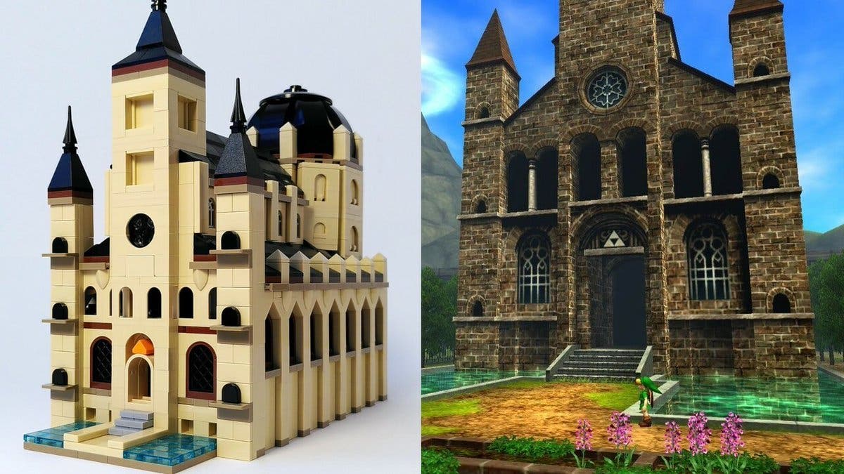 Este fan de Zelda recrea el Templo del Tiempo de Ocarina of Time con piezas de LEGO
