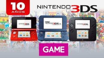 GAME España comparte los 30 juegos más vendidos de Nintendo 3DS en sus tiendas con motivo del 10º aniversario