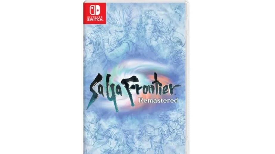 Este es el boxart de SaGa Frontier Remastered para Nintendo Switch