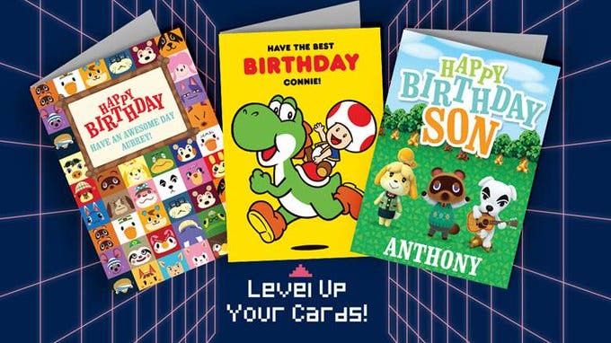 Anunciadas tarjetas de felicitación en colaboración entre Nintendo y Moonpig