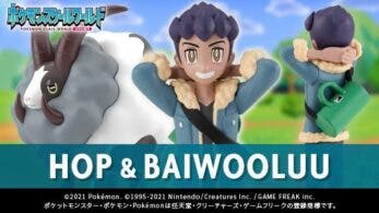 Imágenes de las figuras de Paul y Dubwool de la colección Pokémon Scale World