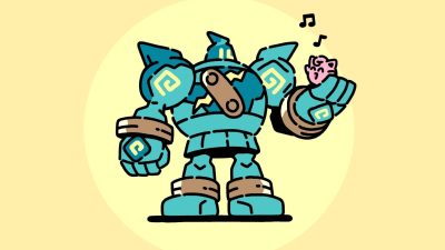 James Turner comparte una ilustración de Golurk, uno de los primeros Pokémon que diseñó