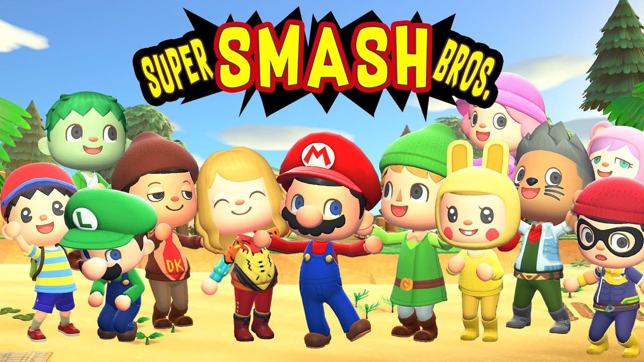 Recrean la intro de Super Smash Bros. en Animal Crossing: New Horizons