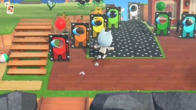 Recrean el mapa The Skeld de Among Us en Animal Crossing: New Horizons