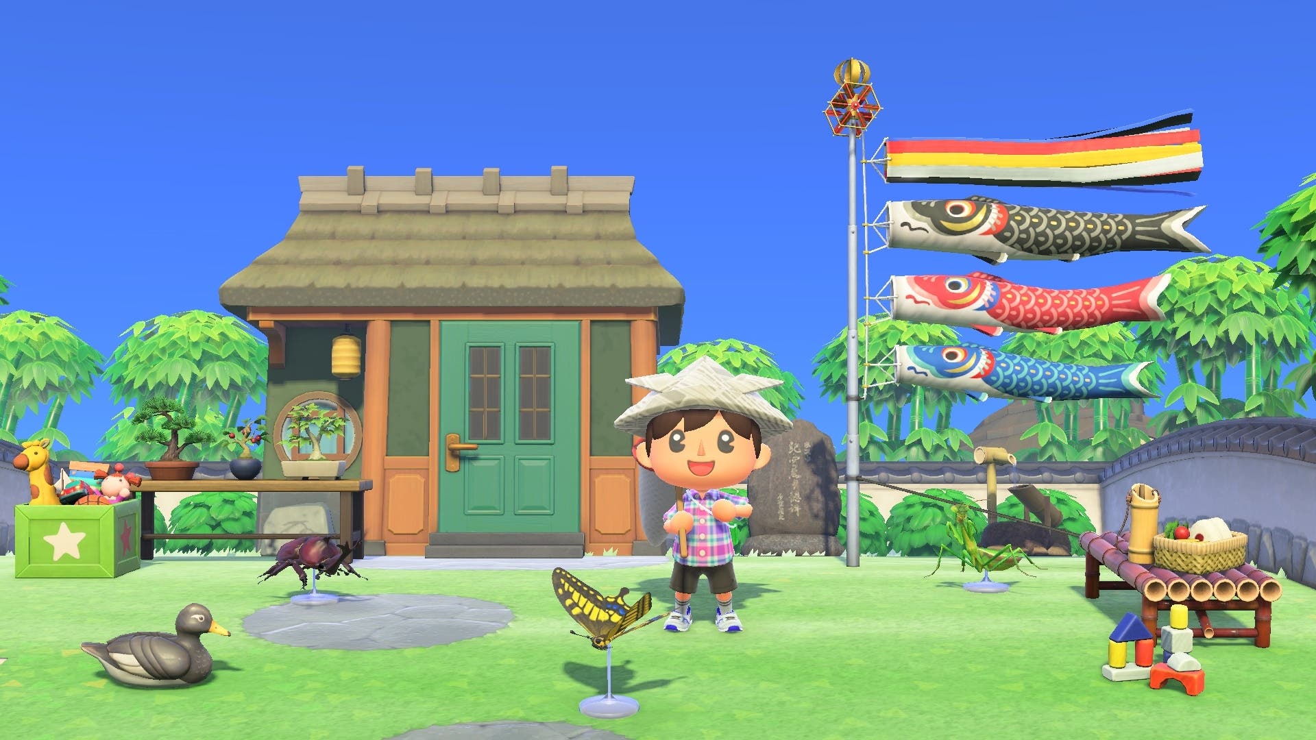 Nintendo afirma con estos mensajes que la casa de vecino de esta captura de Animal Crossing: New Horizons es un error