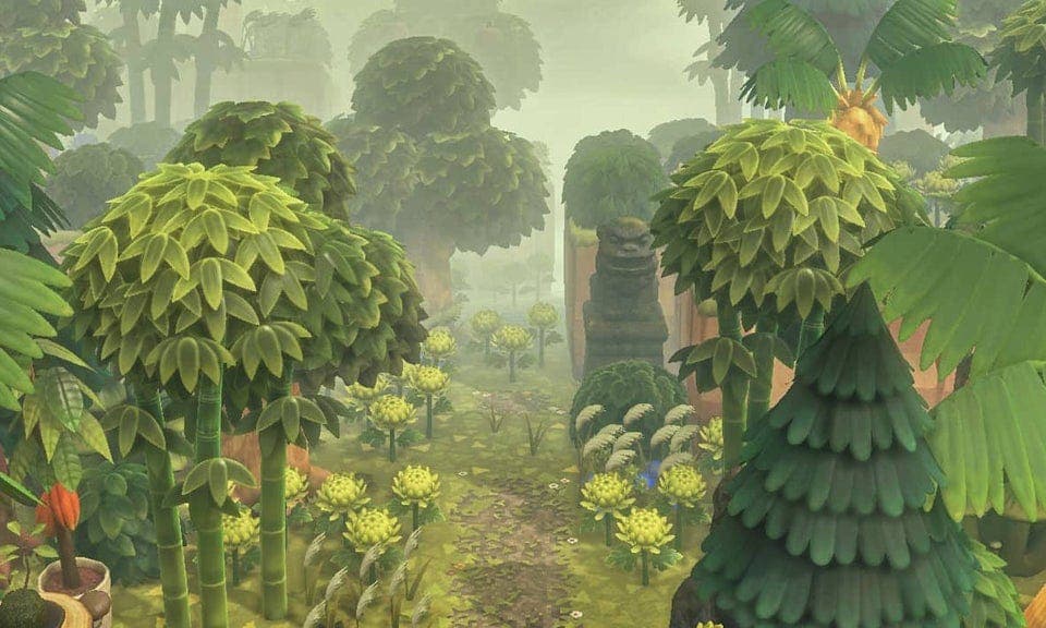 No te pierdas esta genial entrada boscosa para una isla de Animal Crossing: New Horizons