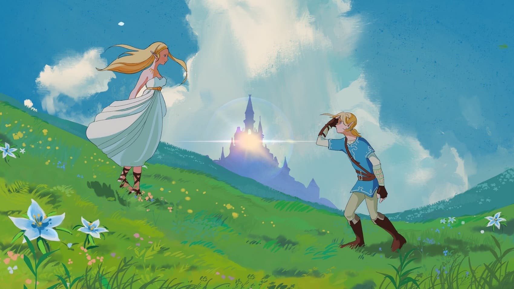 Fan crea fondos de pantalla de Zelda: Breath of the Wild al estilo Studio Ghibli