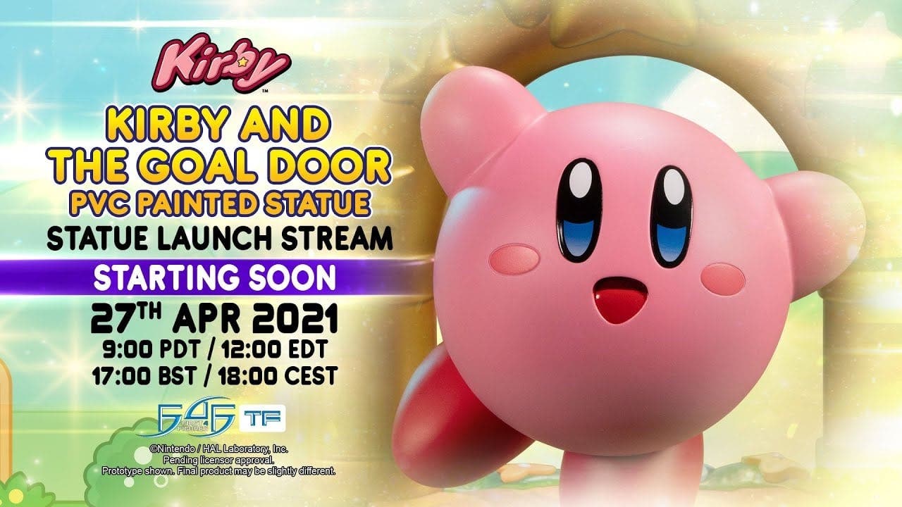 First 4 Figures revela una nueva estatua de Kirby y un stream de lanzamiento el próximo 27 de abril