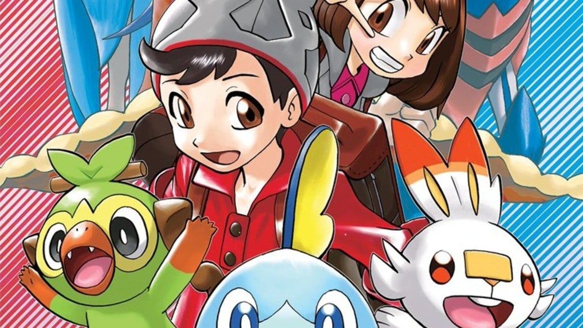 Contempla la portada occidental del manga oficial de Pokémon Espada y Escudo