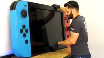 Fabrican con fines benéficos la Nintendo Switch más grande del mundo que realmente funciona