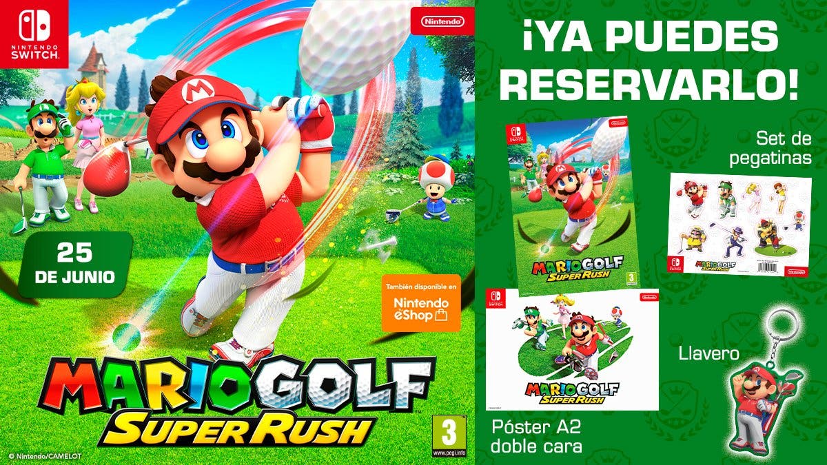 Mario Golf: Super Rush: Estos son los regalos que puedes conseguir por reservarlo en estas tiendas españolas