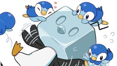 The Pokémon Company confunde a los fans con este arte oficial de nueve Piplup atacando a un Eiscue