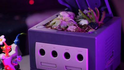 YouTuber convierte la carcasa de su Game Cube rota en una maceta