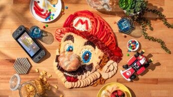 No te pierdas esta curiosa recreación de la cara de Mario con una tabla de embutidos y otros productos gastronómicos