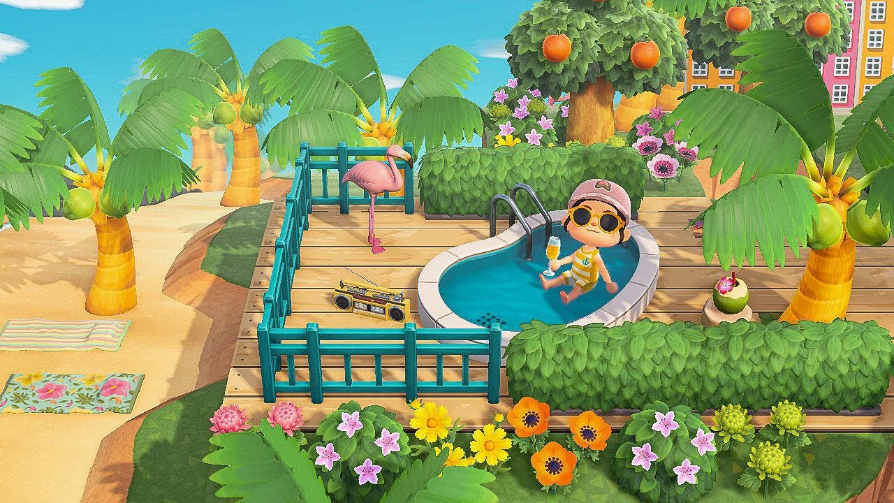 Nuevo y sencillo glitch nos permite sentarnos en piscinas en Animal Crossing: New Horizons
