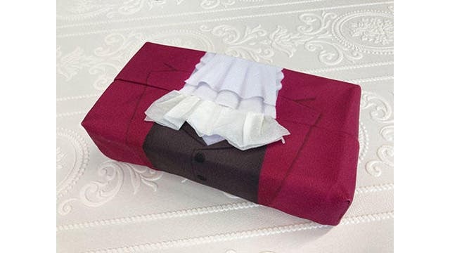Ace Attorney confirma nuevo merchandise oficial, incluyendo este cubre cajas de pañuelos de Miles Edgeworth y más