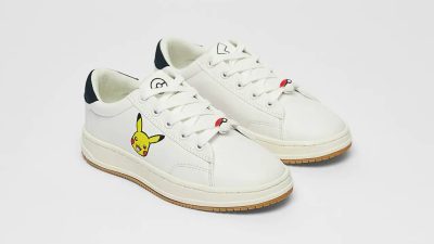 Merchandise Pokémon: zapatillas en colaboración con Zara, prototipo de la figura de Garchomp de Kotobukiya y figuras de Bandai Kids